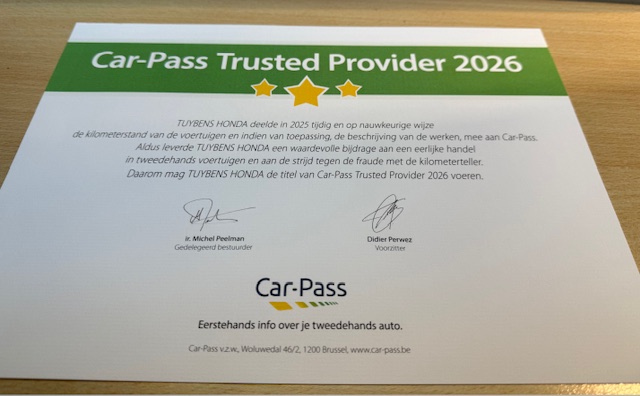 Showroom Honda wagens